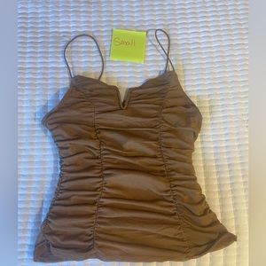 Brown tank top